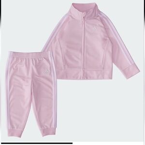 Adidas Girls Classic Pink Track Set Size 18M